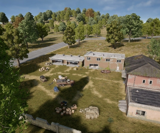 Guess the location on the PUBG Erangel map