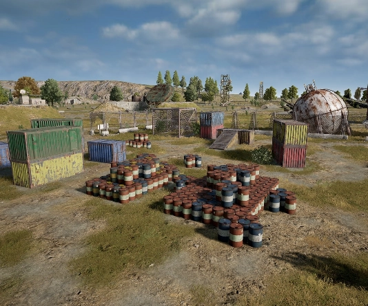 Guess the location on the PUBG Erangel map