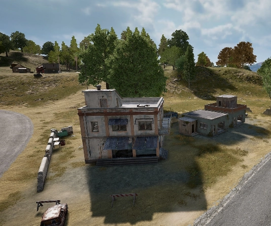 Guess the location on the PUBG Erangel map
