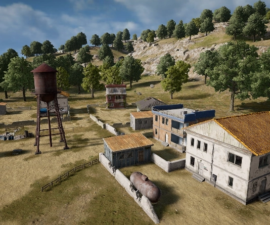 Guess the location on the PUBG Erangel map