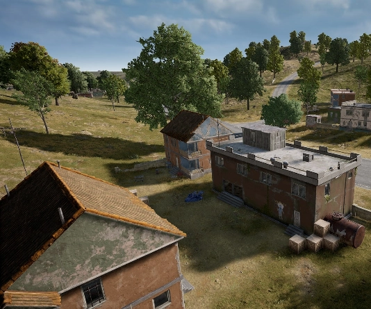 Guess the location on the PUBG Erangel map