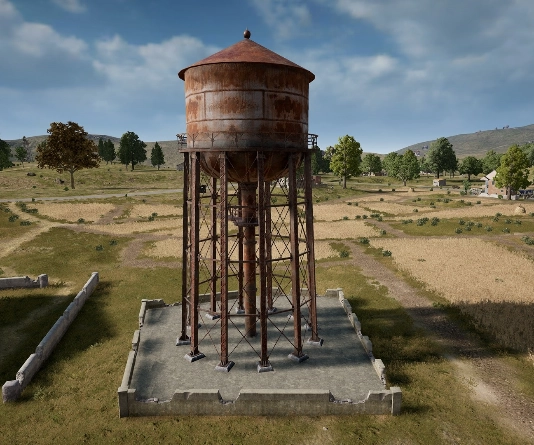 Guess the location on the PUBG Erangel map