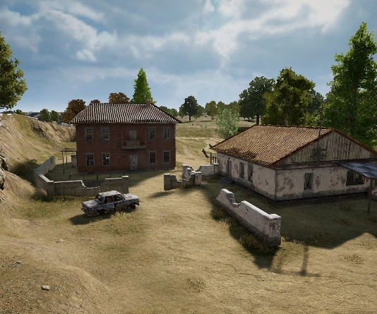 Guess the location on the PUBG Erangel map