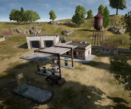 Guess the location on the PUBG Erangel map