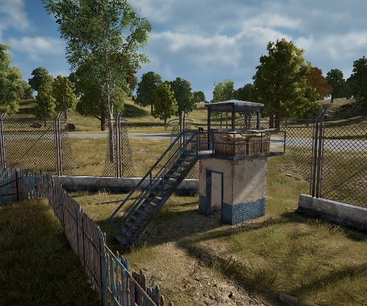 Guess the location on the PUBG Erangel map