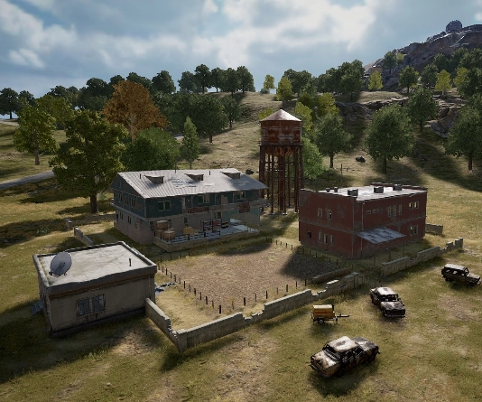 Guess the location on the PUBG Erangel map