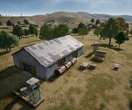 Guess the location on the PUBG Erangel map