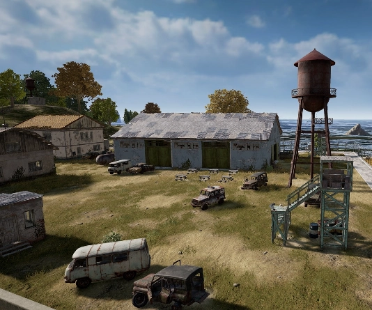 Guess the location on the PUBG Erangel map