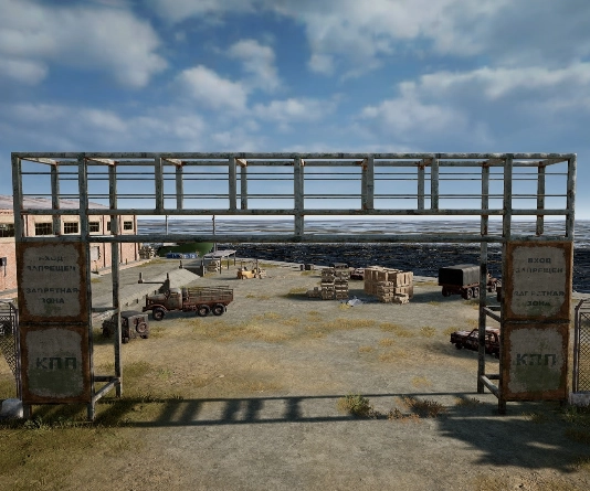 Guess the location on the PUBG Erangel map