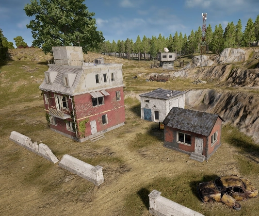 Guess the location on the PUBG Erangel map
