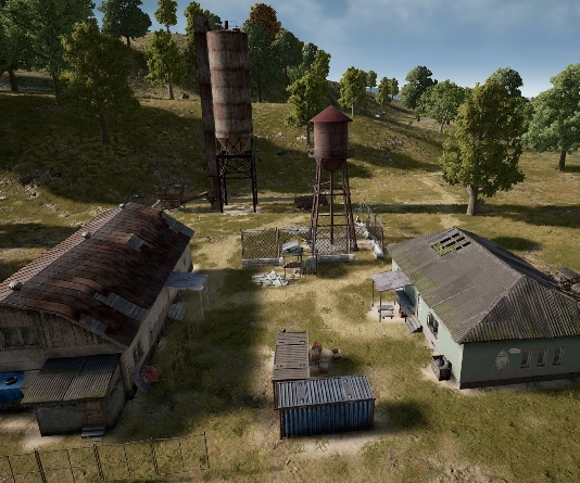 Guess the location on the PUBG Erangel map