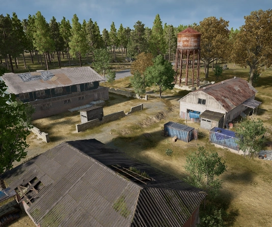 Guess the location on the PUBG Erangel map