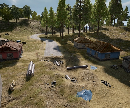 Guess the location on the PUBG Erangel map