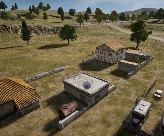 Guess the location on the PUBG Erangel map