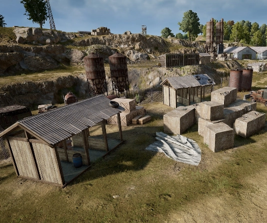 Guess the location on the PUBG Erangel map