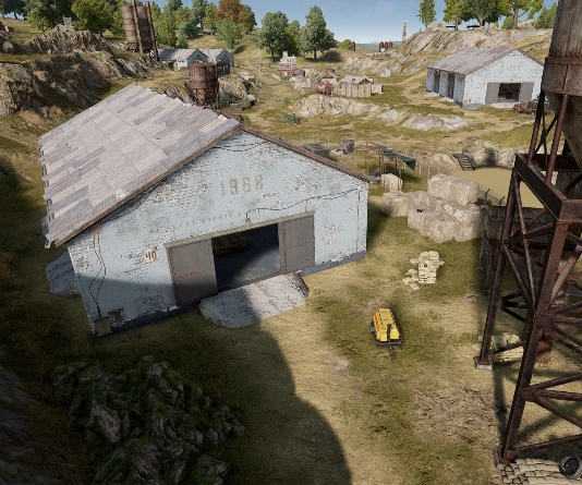 Guess the location on the PUBG Erangel map