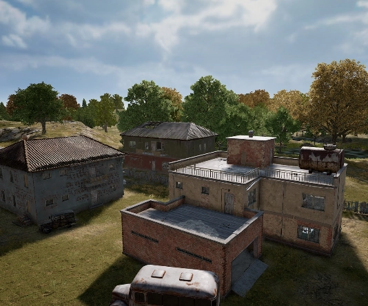 Guess the location on the PUBG Erangel map