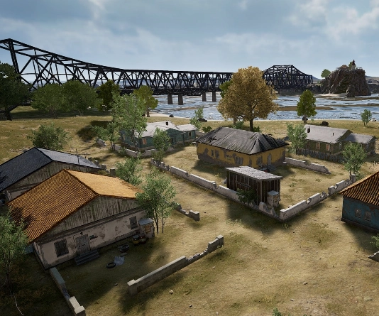Guess the location on the PUBG Erangel map