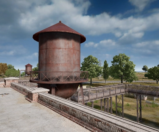 Guess the location on the PUBG Erangel map