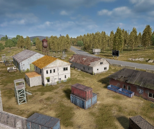 Guess the location on the PUBG Erangel map