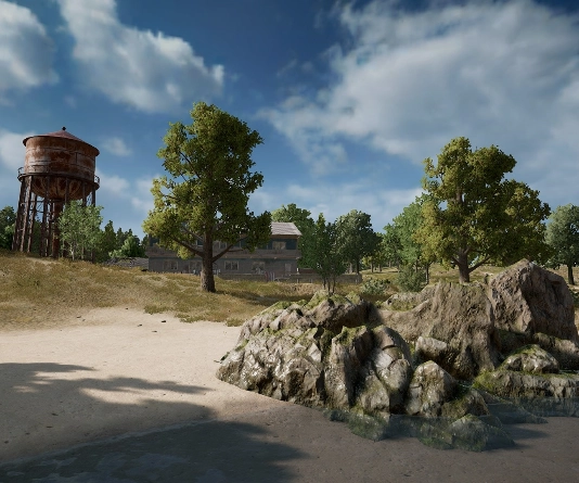 Guess the location on the PUBG Erangel map