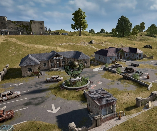 Guess the location on the PUBG Erangel map