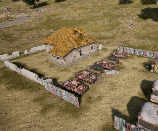 Guess the location on the PUBG Erangel map