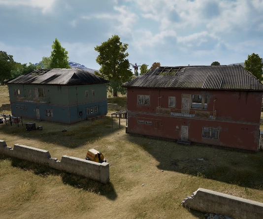 Guess the location on the PUBG Erangel map