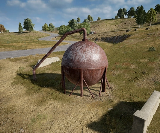 Guess the location on the PUBG Erangel map