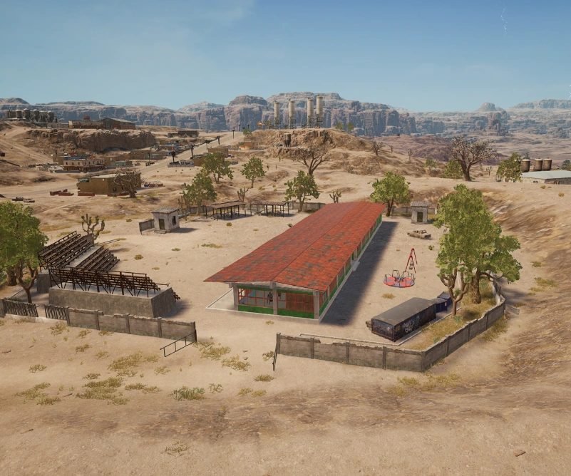 Guess the location on the PUBG Miramar map