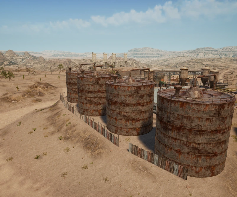 Guess the location on the PUBG Miramar map