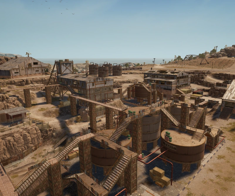 Guess the location on the PUBG Miramar map