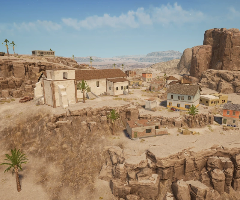 Guess the location on the PUBG Miramar map