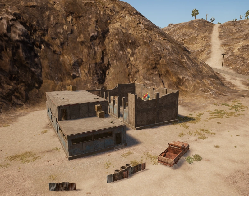 Guess the location on the PUBG Miramar map