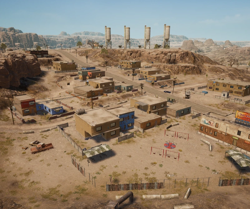 Guess the location on the PUBG Miramar map