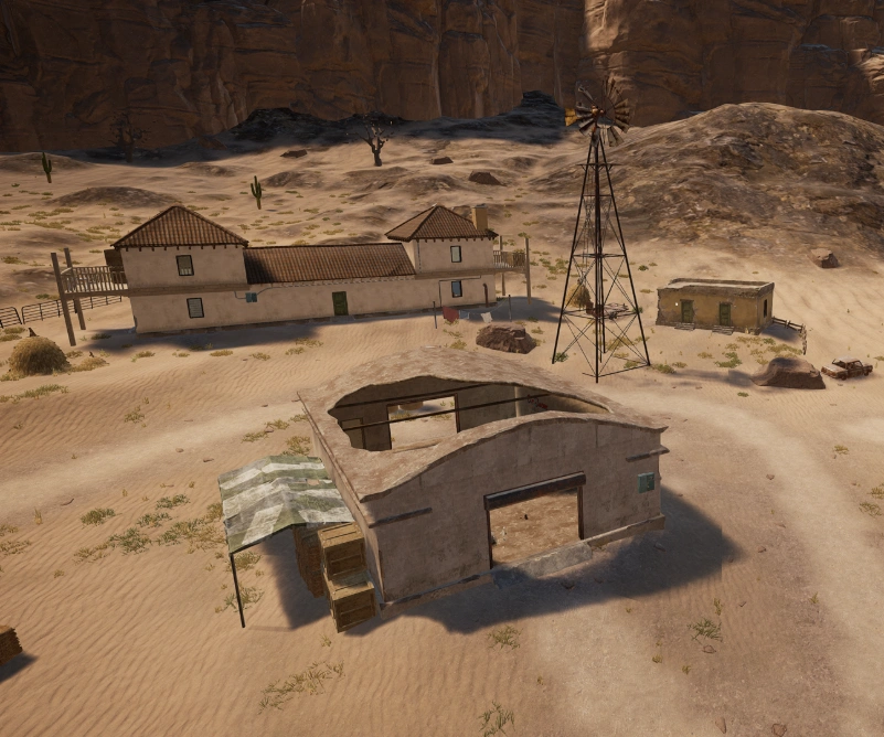 Guess the location on the PUBG Miramar map