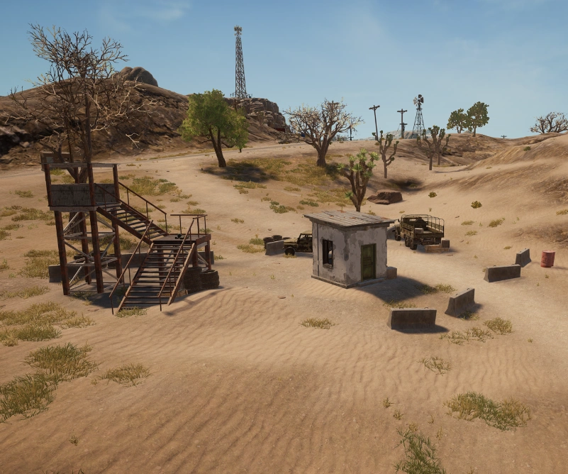 Guess the location on the PUBG Miramar map