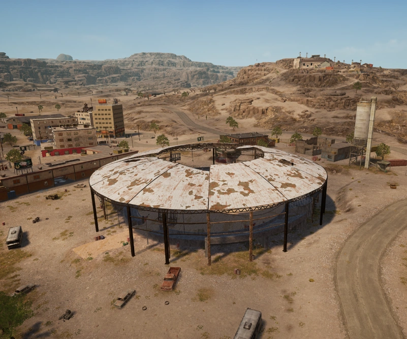 Guess the location on the PUBG Miramar map