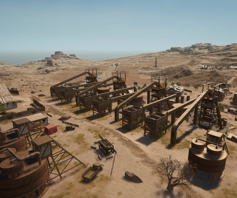 Guess the location on the PUBG Miramar map