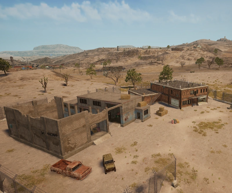 Guess the location on the PUBG Miramar map