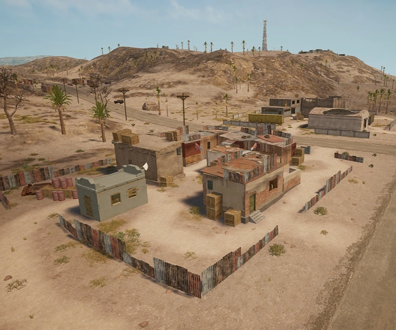 Guess the location on the PUBG Miramar map