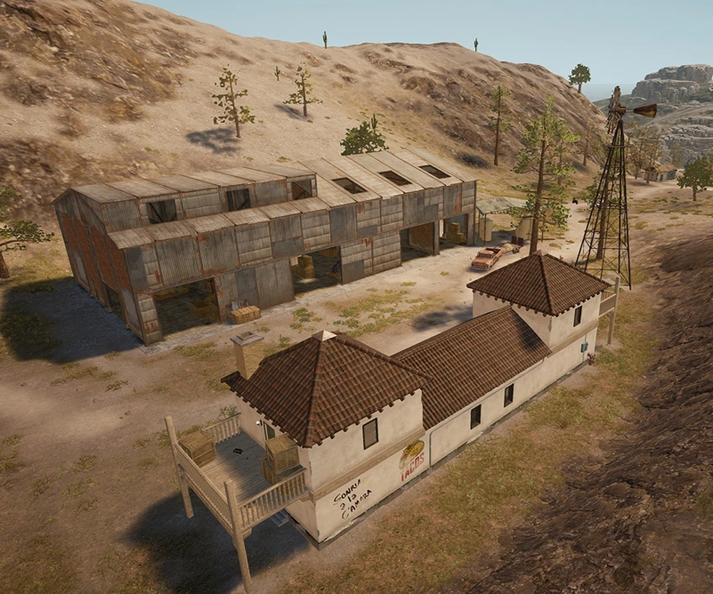 Guess the location on the PUBG Miramar map