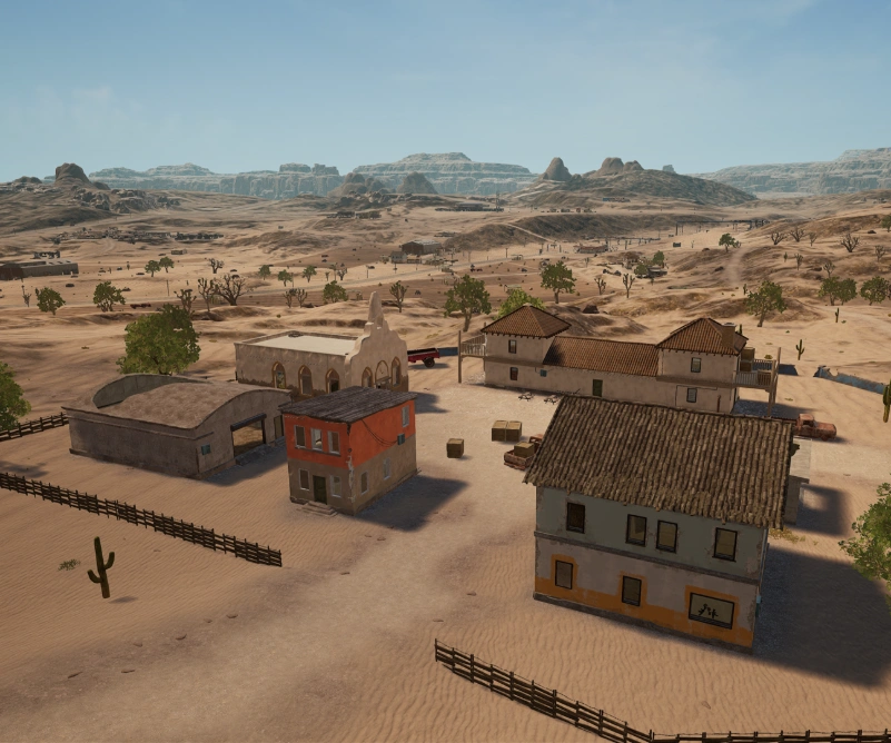 Guess the location on the PUBG Miramar map