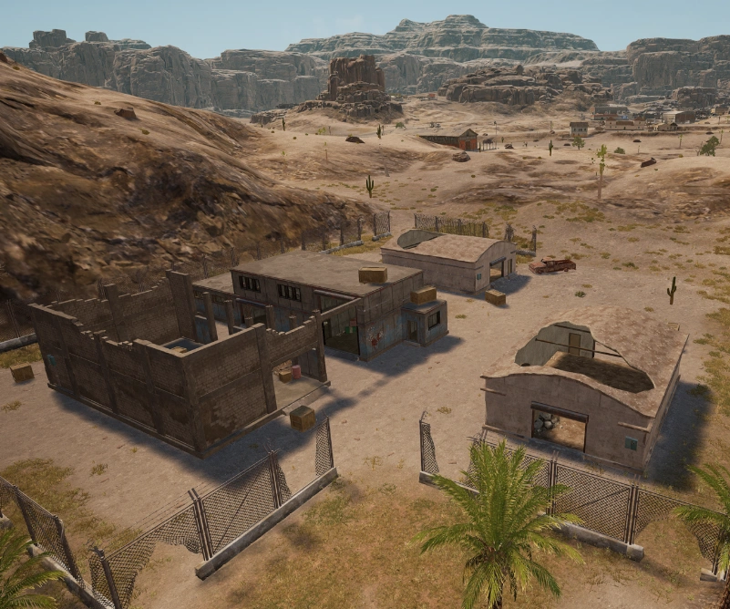 Guess the location on the PUBG Miramar map