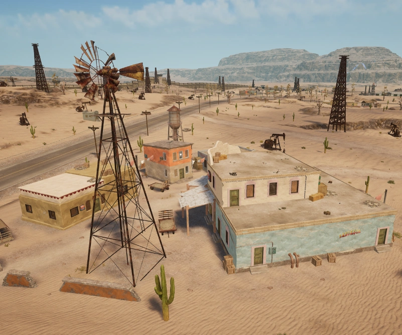 Guess the location on the PUBG Miramar map