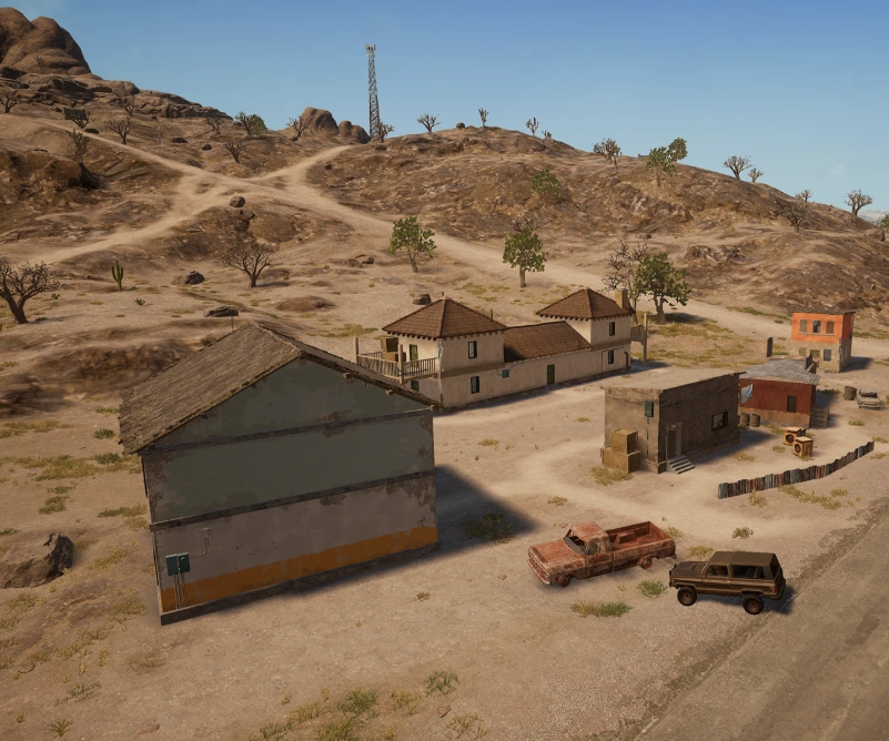 Guess the location on the PUBG Miramar map