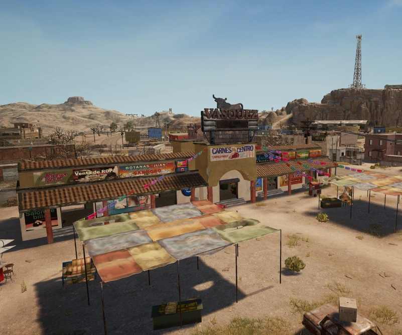 Guess the location on the PUBG Miramar map