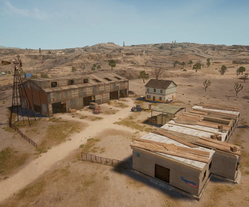 Guess the location on the PUBG Miramar map