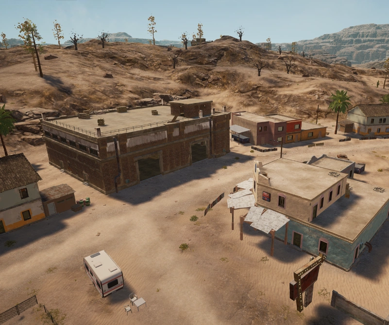 Guess the location on the PUBG Miramar map