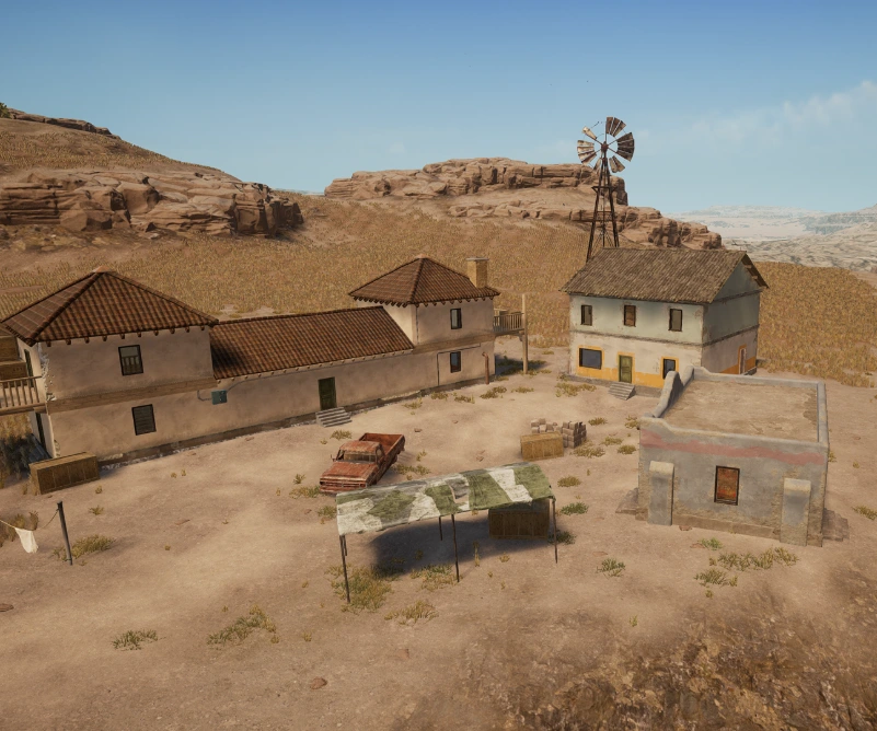 Guess the location on the PUBG Miramar map